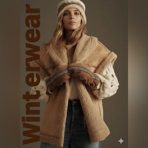 ANTHROPOLOGIE Alec Les Filles Relaxed Sherpa Vest